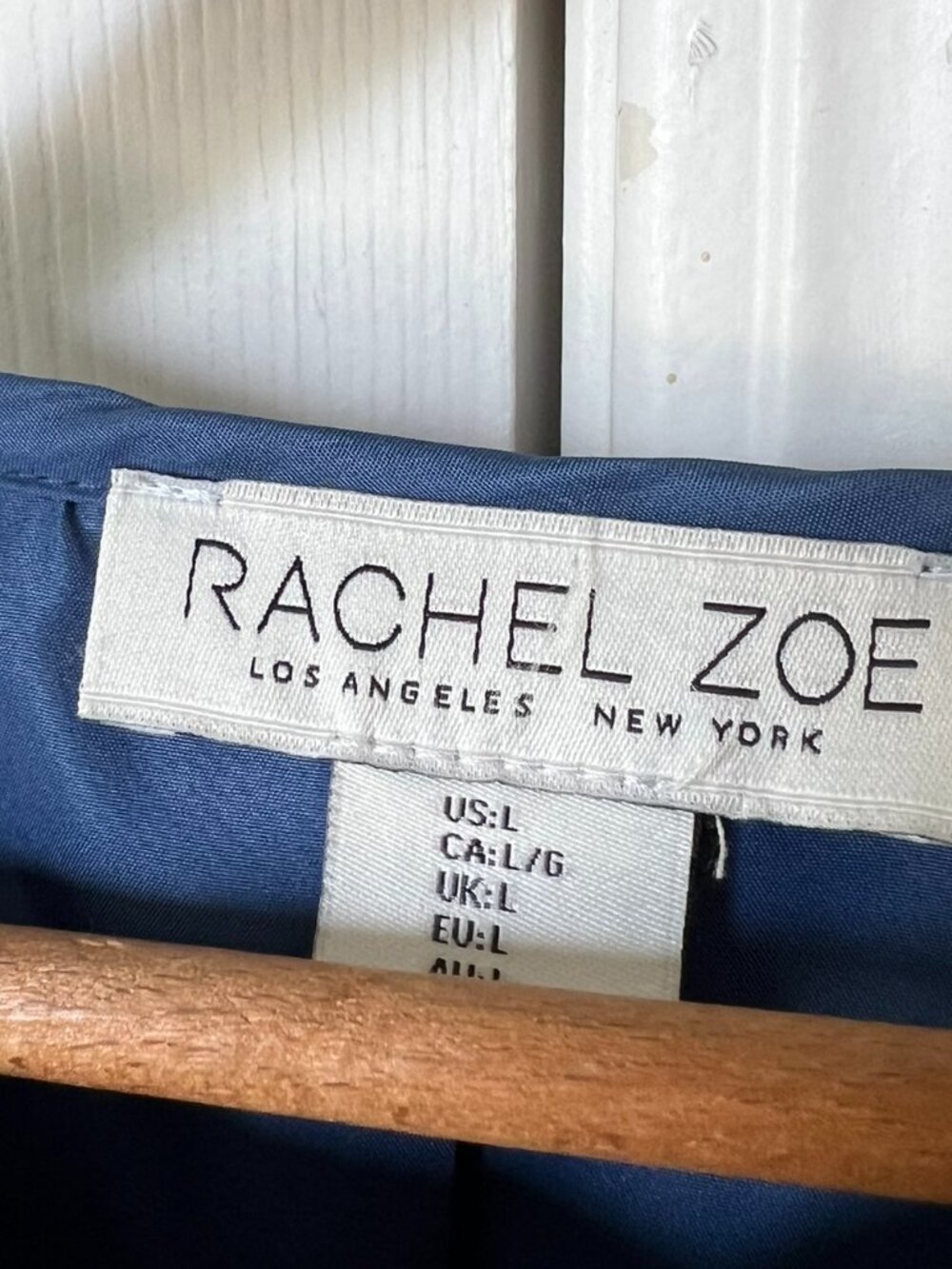 Rachel Zoe Blue & White Toile Quilted Jacket (Size L) - Picture 3 of 13